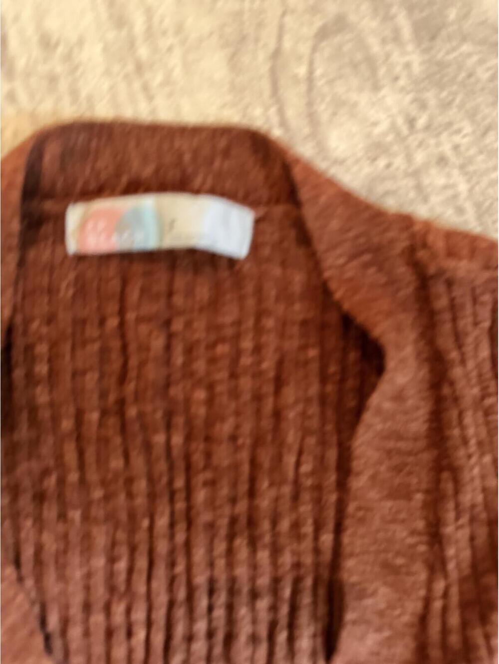NWOT Free people FP beach Maiya Rust colored ribbed oversized cardigan small - Picture 3 of 6